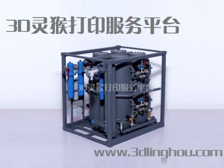3D打印凈化污水處理模型,工業化工設備模型展示