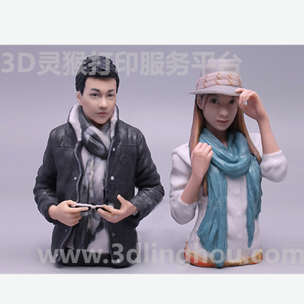 3D打印全彩人像無需后期上色效果展示