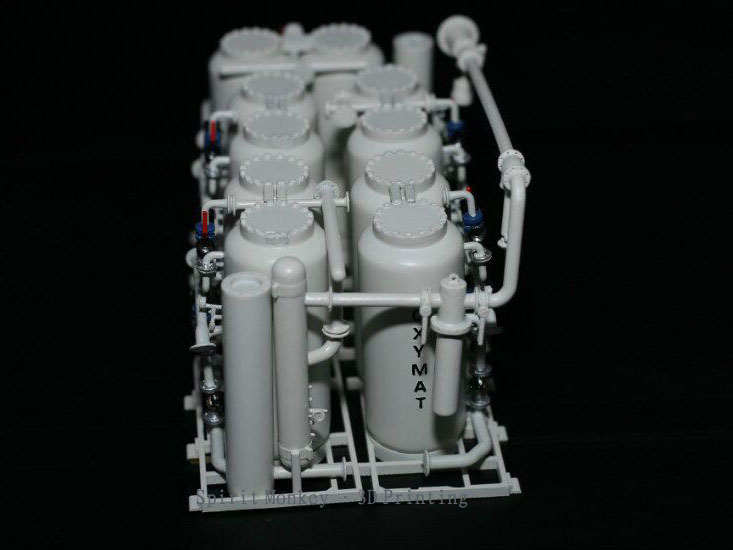 3D打印定制化工環保凈化設備儲存罐模型效果展示